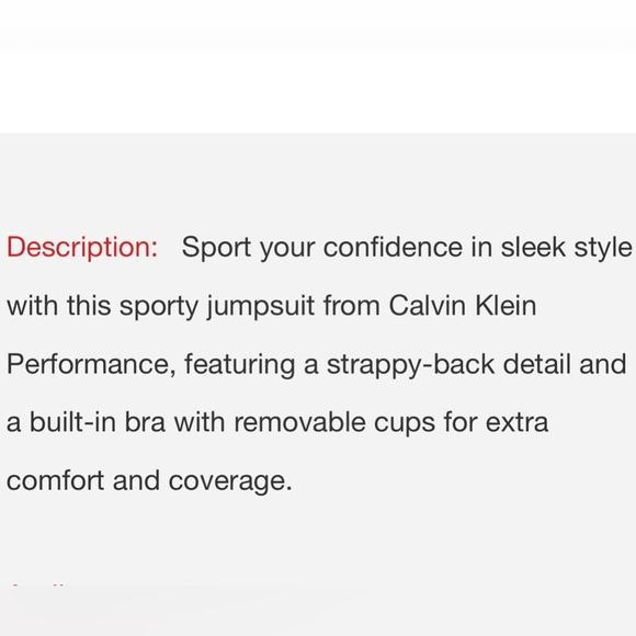 Calvin Klein Performance Strappy Bodysuit - Full Bodysuit (Jumpsuit Style) - Picture 5 of 12